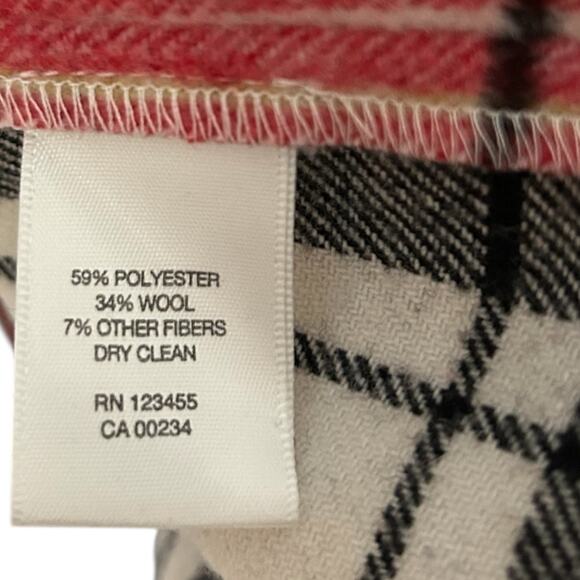 Lord & Taylor Plaid Wool-Blend Pullover Top Women’s XL Holiday Career Soft Cozy - Picture 4 of 5